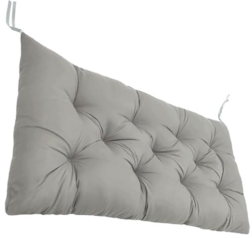 ZZDZW Bankauflage,Sitzkissen,Anti-Rutsch,Gartenkissen,Bankkissen,Bänkli Kissen,Sitzbank Polster Dicke 8cm,Sitzauflagen Loungekissen Sitzpolster Auflage Für Bänke Gartenbank(Hellgrau,90x50cmx8cm) von ZZDZW