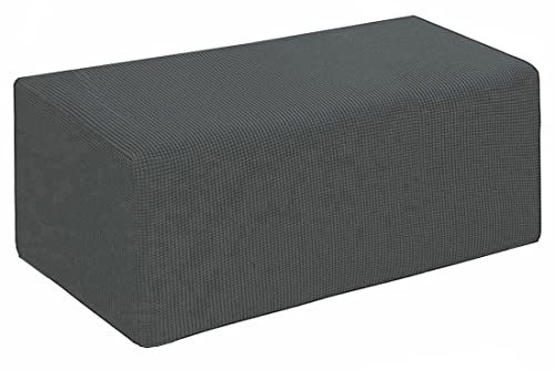 ZZDZW Extra groß Rechteck Bezug für Sofa-Fußstütze,Sitzbank Stauraum Sitzhocker Bezug Hocker Abdeckung 4 Größen Ottomane Schonbezug Rechteckigen Stretch Fußhocker Schonbezüge von ZZDZW