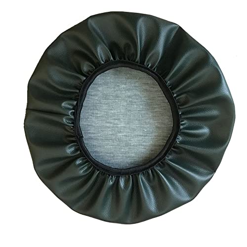 ZZDZW Hocker Bezug Hockerbezug rund Kunstleder Bar Bezug Sitz Kissen,für Sitzhocker Höhenverstellbar Rollhocker Drehhocker Mit Rollen Arbeitshocker Stuhl Drehstuhl Bürohocker von ZZDZW