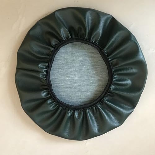 ZZDZW Hocker Bezug Wasserdicht Hockerbezug rund Kunstleder Bar Bezug Sitz Kissen,für Höhenverstellbar Rollhocker Drehhocker Mit Rollen Arbeitshocker Stuhl Drehstuhl Bürohocker Sitzhocker von ZZDZW