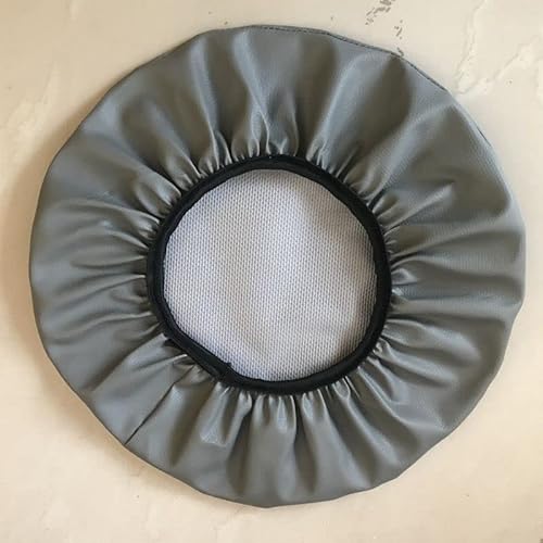 ZZDZW Hocker Bezug Wasserdicht Hockerbezug rund Kunstleder Bar Bezug Sitz Kissen,für Höhenverstellbar Rollhocker Drehhocker Mit Rollen Arbeitshocker Stuhl Drehstuhl Bürohocker Sitzhocker von ZZDZW