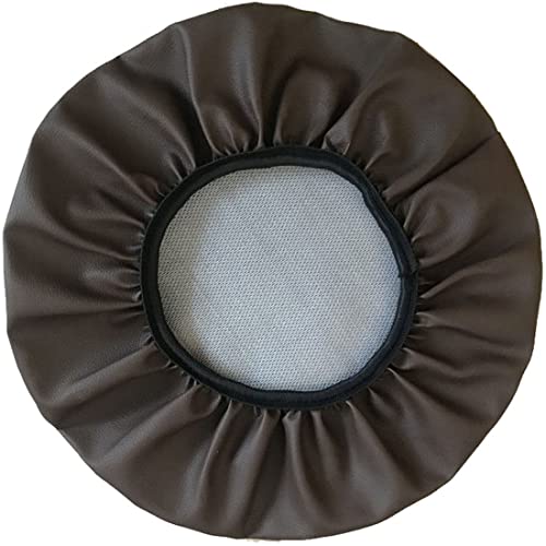 ZZDZW Hockerbezug Hocker Bezug rund Kunstleder Bar Bezug Sitz Kissen,für Sitzhocker Höhenverstellbar Rollhocker Drehhocker Mit Rollen Arbeitshocker Stuhl Drehstuhl Bürohocker von ZZDZW