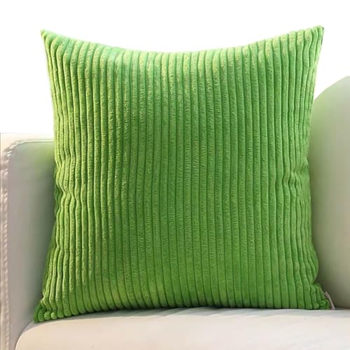 ZZDZW Kissenbezug 80x80 2er Set Sofa Kissenbezüge 65x65,Kord Zierkissenbezug Dekokissen Sofakissen Groß Kissenhülle Dekorative Weiche Zierkissenbezüge Kissen Bezug(Fruchtgrün,30x50 cm) von ZZDZW