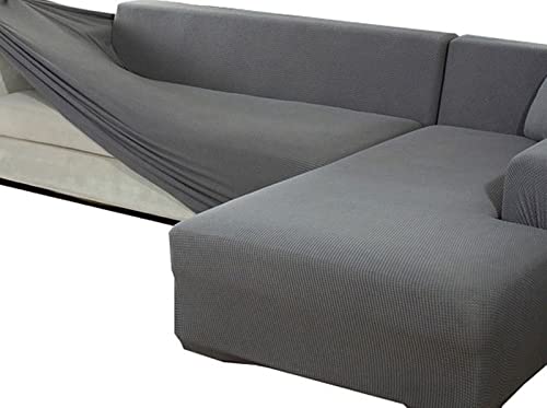 ZZDZW L-Förmige Sofabezug Sofahusse L U Form Rechts Links Couchbezug Grau Sofabezüge Für 1 2 3 4 Sitzer Elastische Couch Bezug Beige Sofa Überzug Ecksofa Sofa Hussen Abdeckung von ZZDZW