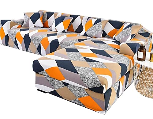 ZZDZW L-Förmige Sofabezug Sofahusse L U Form Rechts Links Couchbezug Grau Sofabezüge Für 1 2 3 4 Sitzer Elastische Couch Bezug Beige Sofa Überzug Ecksofa Sofa Hussen Abdeckung von ZZDZW