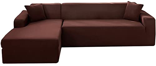 ZZDZW L-Förmige Sofabezug Sofahusse L U Form Rechts Links Couchbezug Grau Sofabezüge Für 1 2 3 4 Sitzer Elastische Couch Bezug Beige Sofa Überzug Ecksofa Sofa Hussen Abdeckung von ZZDZW