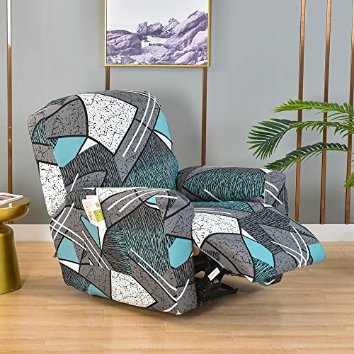 ZZDZW Recliner Bezüge Liegebezüge Stretch Sesselschoner Relaxsessel Sesselbezüge 4 Stück Liegeschutz Sessel Stuhlbezüge Husse Für Relaxsessel,Recliner Chair Covers (Color : #28, Size : 1 seatr) von ZZDZW