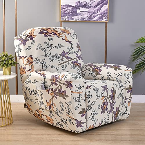 ZZDZW Recliner Bezüge Liegebezüge Stretch Sesselschoner Relaxsessel Sesselbezüge 4 Stück Liegeschutz Sessel Stuhlbezüge Husse Für Relaxsessel,Recliner Chair Covers (Color : #9, Size : 1 seatr) von ZZDZW