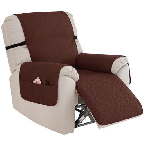 ZZDZW Sofa Armlehnenbezüge, Sesselschoner Sesselauflage, Fernsehsessel Schutzbezug Anti-Rutsch, Relaxsessel Bezüg Sesselüberzug Für Zuhause Mit Kindern Und Haustieren Hund(Color:Dark curry) von ZZDZW