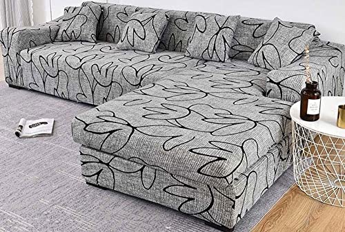 ZZDZW Sofabezug L Form Wasserdicht Beige Grau Rechts Links Couchbezug Sofahusse L-förmiges Sofa Überzug Couch Hussen 1 2 3 4 Sitzer Ecksofa Stretch Eckcouch L-vormig Bezug L-Förmige Sofabezüge von ZZDZW
