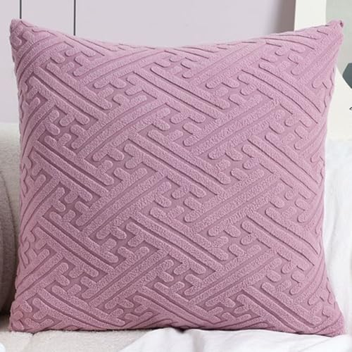 ZZDZW Stretch Kissenbezug 40x60/50x70 Kissenbezüge 60x70, Kuschelkissen Bezug Zierkissenbezug Dekokissen Sofakissen Mit Reißverschluss Kissenhülle 50x80 Kord Dekorative(Purple,40x40 cm) von ZZDZW