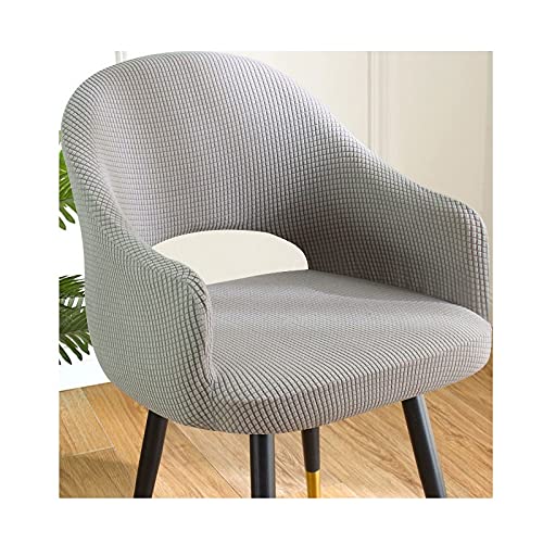 ZZDZW Stretch Stuhlhussen Samt mit Armlehne Stuhlbezug 1/6/2/4er Set Luxus-Samt Bürostuhl Bezug Stuhlschonbezug Sessel Esszimmerstuhlhussen Armlehnstuhl Stuhlabdeckung (Color : #42, Size : 6 Stück) von ZZDZW