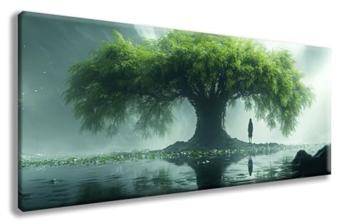 Baum Diamond Painting, Landschaft Diamond Painting Erwachsene Groß XXL (90x180 cm), 5D Runder Vollbohrer Diamant Crystal Art Bastelnset, Mosaik Bastel Erwachsene für Deko Schlafzimmer -zzg25085V von ZZGBDWOU