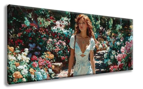 Frau Diamond Painting, Blumen Diamond Painting Erwachsene Groß XXL (90x180 cm), 5D Runder Vollbohrer Diamant Crystal Art Bastelnset, Mosaik Bastel Erwachsene für Deko Schlafzimmer -zzg2508C1X0Z von ZZGBDWOU