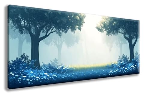 Landschaft Diamond Painting, Baum Diamond Painting Erwachsene Groß XXL 70x140 cm, 5D Runder Vollbohrer Diamant Crystal Art Bastelnset, Mosaik Bastel Erwachsene für Deko Schlafzimmer -zzg25080QZH7 von ZZGBDWOU