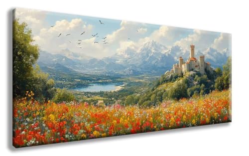 Landschaft Diamond Painting, Natur Diamond Painting Erwachsene Groß XXL 70x140cm, 5D Runder Vollbohrer Diamant Crystal Art Bastelnset, Mosaik Bastel Erwachsene für Deko Schlafzimmer -zzg25086P9S6 von ZZGBDWOU