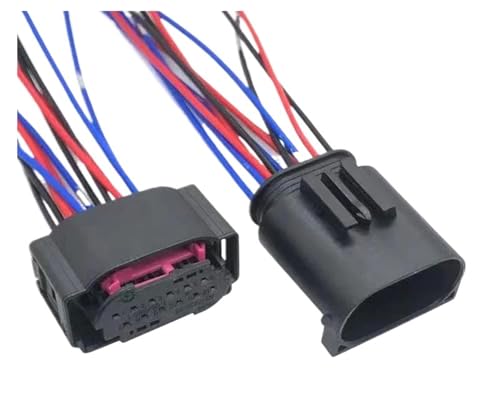 ZZGXWM 12-poliger Auto-Steckdose, Fahrspurassistent, Lenksensor, Rückfahr-Radarstecker 1-967680-1 972 713 8373630-03 1534151-1 1534152-1 (12p weiblich, 20 S) von ZZGXWM