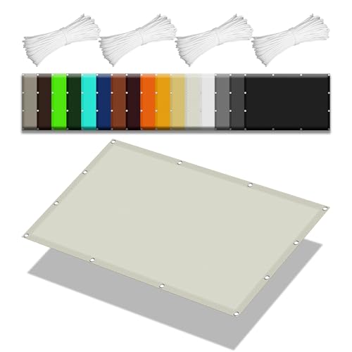 Sonnensegel 120 x 200 cm Rechteckig Wasserdicht 98% UV Schutz Windschutz Markisenstoff Balkon Sichtschutz mit Spannseilen mit Ösen für Draußen Patio Terrasse Camping, cremefarben Sonnensegel 120 x 200 cm Rechteckig Wasserdicht 98% UV Schutz Windschutz Markisenstoff Balkon Sichtschutz mit Spannseilen mit Ösen für Draußen Patio Terrasse Camping, cremefarben von ZZGZZG
