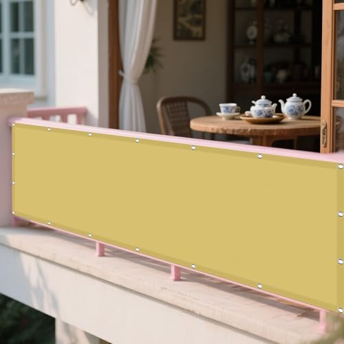 Sonnensegel Balkon 336 x 404 cm Rechteckig Wasserdicht Sonnenschutz Windschutz Schattenspender Leinwand mit Ösen Segeltuch 4 × 1.5 M Seile für Patio Hinterhof Rasengarten, Creme Farben Sonnensegel Balkon 336 x 404 cm Rechteckig Wasserdicht Sonnenschutz Windschutz Schattenspender Leinwand mit Ösen Segeltuch 4 × 1.5 M Seile für Patio Hinterhof Rasengarten, Creme Farben von ZZGZZG
