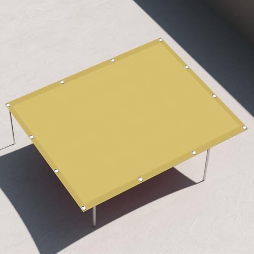 Wasserdicht Sonnensegel 10 x 10 m Rechteckig Wasserdicht 98% UV Schutz Sonnenschutzdach Segeltuch Pergola mit Spannseilen mit Ösen für Draußen Patio Terrasse Camping, Creme Farben Wasserdicht Sonnensegel 10 x 10 m Rechteckig Wasserdicht 98% UV Schutz Sonnenschutzdach Segeltuch Pergola mit Spannseilen mit Ösen für Draußen Patio Terrasse Camping, Creme Farben von ZZGZZG