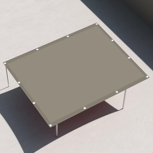 Wasserdicht Sonnensegel 6.5 x 6.5 m Rechteckig Wasserdicht 98% UV Schutz Sonnenschutzdach Segeltuch Pergola mit Spannseilen mit Ösen für Draußen Patio Terrasse Camping, Khaki Wasserdicht Sonnensegel 6.5 x 6.5 m Rechteckig Wasserdicht 98% UV Schutz Sonnenschutzdach Segeltuch Pergola mit Spannseilen mit Ösen für Draußen Patio Terrasse Camping, Khaki von ZZGZZG