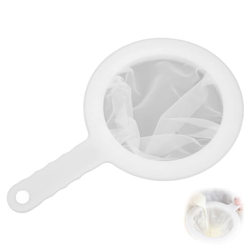 ZZHBOO Küchensieb, 400 Mesh, Nylon und Polypropylen, Schwarz, Modern, Rutschfester Griff, Hochtemperaturbeständig, Dishwasher Safe von ZZHBOO