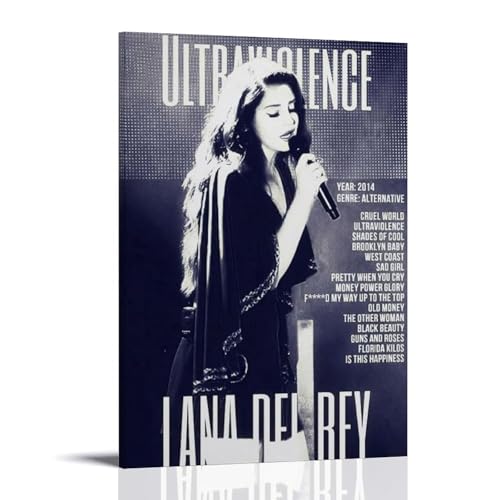 ZZHCMP Ultraviolence Lana Del ReyMural Leinwandposter Wohnzimmer-Dekoration, Schlafzimmer und Büro, Antifouling, wasserdicht, feuchtigkeitsbeständig, Jugendgeschenk, Rahmenstil, 60 x 90 cm ZZHCMP Ultraviolence Lana Del ReyMural Leinwandposter Wohnzimmer-Dekoration, Schlafzimmer und Büro, Antifouling, wasserdicht, feuchtigkeitsbeständig, Jugendgeschenk, Rahmenstil, 60 x 90 cm von ZZHCMP