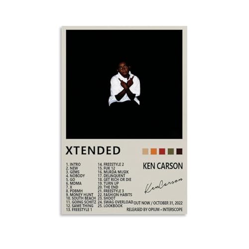 ZZHCMP Xtended Ken CarsonMural Leinwandposter Wohnzimmer-Dekoration, Schlafzimmer und Büro, Antifouling, wasserdicht, feuchtigkeitsbeständig, Jugendgeschenk, ungerahmt, 20 x 30 cm von ZZHCMP