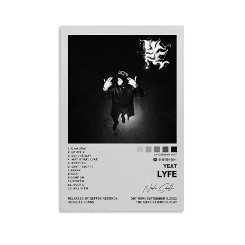 ZZHCMP Yeat LyfeMural Leinwandposter Wohnzimmer-Dekoration, Schlafzimmer und Büro, Antifouling, wasserdicht, feuchtigkeitsbeständig, Jugendgeschenk, ungerahmt, 20 x 30 cm ZZHCMP Yeat LyfeMural Leinwandposter Wohnzimmer-Dekoration, Schlafzimmer und Büro, Antifouling, wasserdicht, feuchtigkeitsbeständig, Jugendgeschenk, ungerahmt, 20 x 30 cm von ZZHCMP