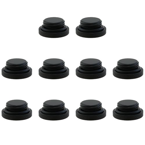 ZZHXSM 10 Stück schwarze G1/4 PC-Wasserkühlungs-Stop-Armaturen mit O-Ring für PC-Flüssigkeitskühlsystem ZZHXSM 10 Stück schwarze G1/4 PC-Wasserkühlungs-Stop-Armaturen mit O-Ring für PC-Flüssigkeitskühlsystem von ZZHXSM