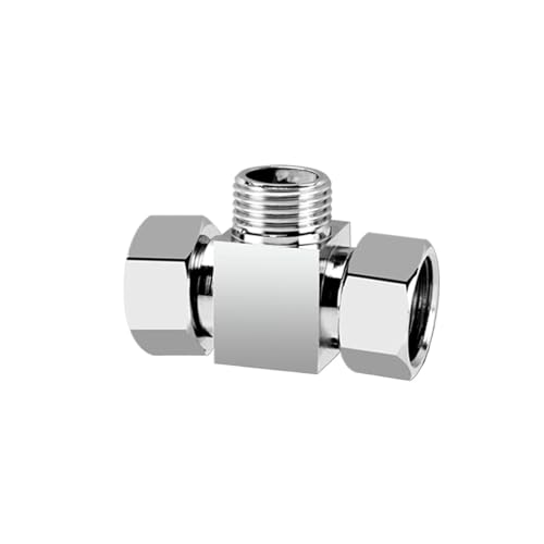 4" Messing Wassersplitter Ventil, Galvanischer Wasserhahnumsteller Mit Gewindeanschlüssen, Kompatibel Mit Eckventilen Und Wasserhahneinlassrohren, Einfache Installation(Three-way valve-8) von ZZHYTANG