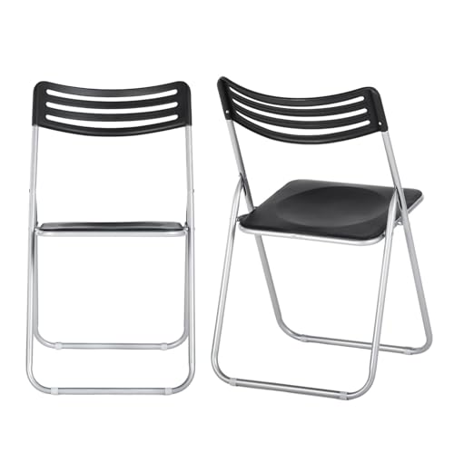 ZZINOKE Klappstühle Silber 2er-Set mit PVC-Sitz & Stabiler Metallrahmen - Faltbarer Gartenstuhl/Campingstuhl/Bürostuhl für Parteien, Hochzeit, Picknick, Camping, Küche, Balkon, Garten - 45x47x76cm ZZINOKE Klappstühle Silber 2er-Set mit PVC-Sitz & Stabiler Metallrahmen - Faltbarer Gartenstuhl/Campingstuhl/Bürostuhl für Parteien, Hochzeit, Picknick, Camping, Küche, Balkon, Garten - 45x47x76cm von ZZINOKE