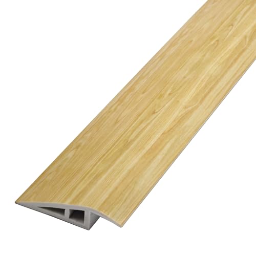 1M Übergangsprofil Selbstklebend für Parkett- und Laminatböden,Abdeckleiste,Vinyl Übergangsschiene Abschlussprofil,Schwellenübergang streifen,Bodenleiste, Niveau &höhenAusgleichsprofil,Teppichschienen von ZZLQIAN