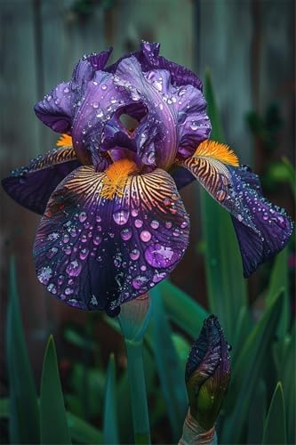 Lebende Pflanzen,Mehrjährige Blumenzwiebel ist winterhart, 2024 Winterhart pflanzen,Mysteriöse magische Glühbirne-3 Schwertlilie Zwiebeln-C von ZZNCHH