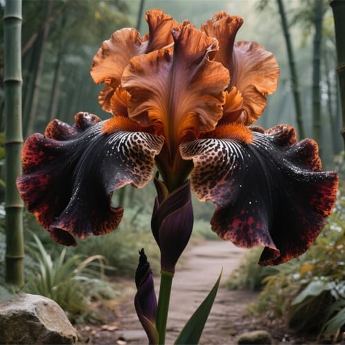 Lebende Pflanzen,Mehrjährige Blumenzwiebel ist winterhart,2024 Winterhart pflanzen,Mysteriöse magische Glühbirne-10 Schwertlilie Zwiebeln-H von ZZNCHH