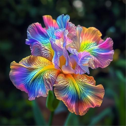 Mehrjährige Blumenzwiebel ist winterhart,Lebende Pflanzen,2024 Winterhart pflanzen,Mysteriöse magische Glühbirne-3 Schwertlilie Zwiebeln-C von ZZNCHH