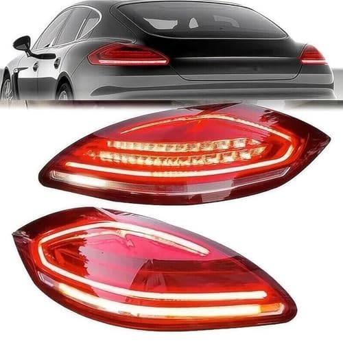 ZZPENGMB Auto Rückleuchten Rücklicht für Porsche Panamera 970 2010 2011 2012 2013, Auto Rücklicht Komplettsets Montage Bremslicht Blinker Links Rechts Zubehör,Smoked von ZZPENGMB