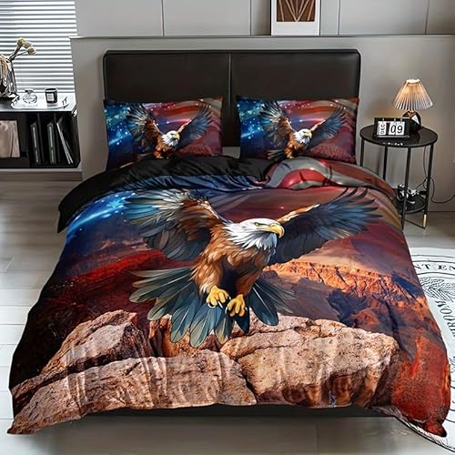 ZZTBQ Fliegender Adler Kinderbettwäsche 155x220 cm Adler-Muster Bettwäsche Kinder Mädchen Junge Tier Adle Bettwäsche-Sets Polyester Mikrofaser mit Reißverschluss ZZTBQ Fliegender Adler Kinderbettwäsche 155x220 cm Adler-Muster Bettwäsche Kinder Mädchen Junge Tier Adle Bettwäsche-Sets Polyester Mikrofaser mit Reißverschluss von ZZTBQ