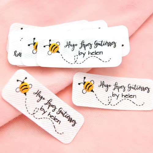 15 X 38 mm Individuelle Baumwolletiketten Aus Köpergewebe, Personalisierte Kleidungsetiketten, Nähetiketten Für Handgefertigte Artikel, Nähzubehör Mit Logo Oder Text (20 Stück) von ZZTINGC