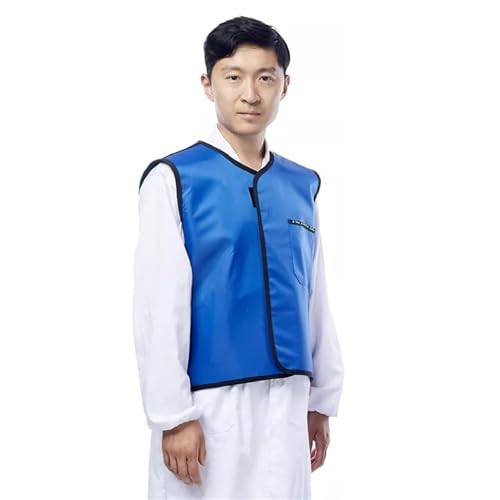 0,35 mmPb/0,5 mmPb Bleischürze Weste, Zahnklinik Halbkörper Röntgenschutzanzug mit Schilddrüsenkragen Medizinischer Strahlenschutz Medizinische Kleidung(0.35mmpb,55x60cm) von ZZTWER