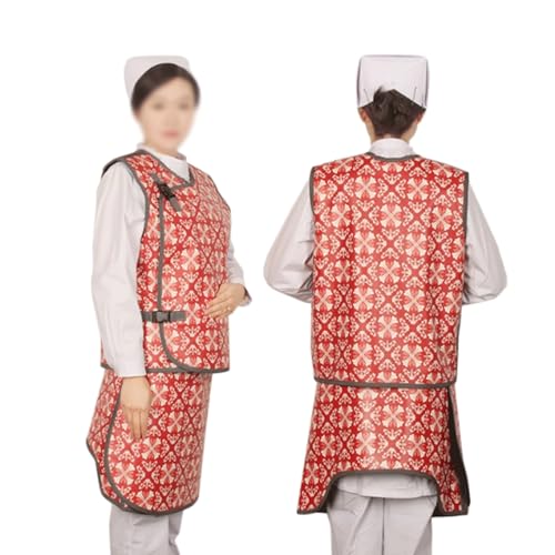 Bleikleidung aus Gummimaterial, geteilte Blei-Röntgenweste und Bleischürze, Röntgenschutz-Bleikleidung for das Operationszentrum Medizinische Kleidung(Grey,0.5mmPb) von ZZTWER