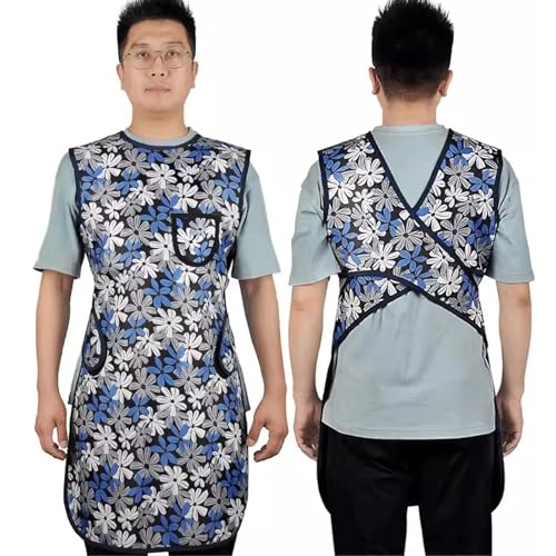 Bleischürze mit Blumenmuster, Dental-Bleischutzkleidung aus Gummi mit Schutzdesign for Krankenhäuser, Labore und Pflegeheime Medizinische Kleidung(0.35mmPb) von ZZTWER