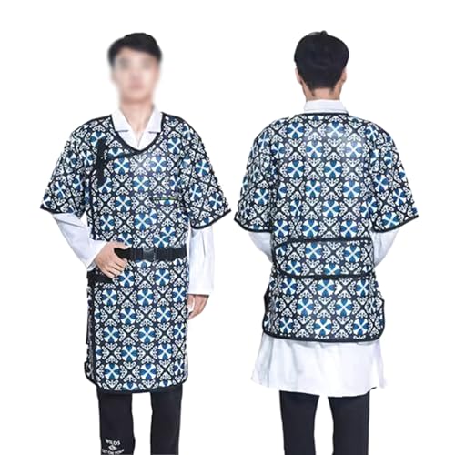 Bleischutzschürze, röntgenstrahlenbeständige Bleischürzenweste, Unisex-Kleidung aus weichem Bleigummi for die Zahn- und Tierklinik Medizinische Kleidung(0.35 Mmpb,Medium) von ZZTWER