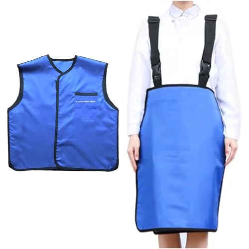 Leichte Bleiweste und -schürze for Zahnkliniken, geteilte Schutzkleidung for Strahlenschutz und Komfort Medizinische Kleidung(0.35mmpb) von ZZTWER