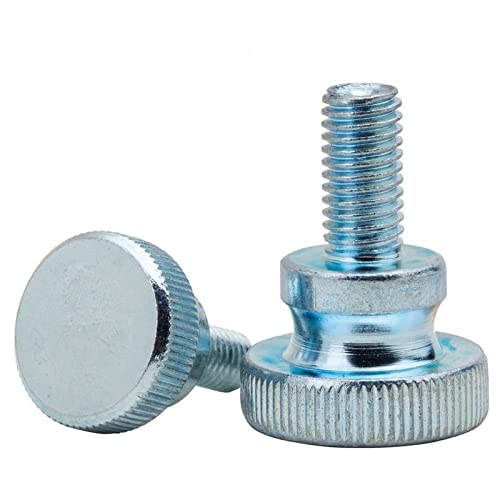 ZZTWER 1/5 pc. M3 M4 M5 M6 M8 M10 DIN464 GB834 Knurl Hoher Schritt Kopf Hand festziehen Daumenschraubvorhang Wand Glasschloss Thumbscrew Adjust Schrauben (Length : 5mm, Größe : 5pcs M3) von ZZTWER