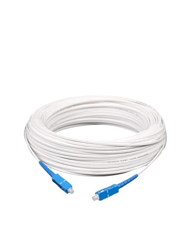 ZZWFKXQ Indoor Drop Cable 1 Core SC UPC LC UPC Single Mode Simplex Jumper 400 m 450 m Patchkabel (LC UPC Weiß 450 m) von ZZWFKXQ