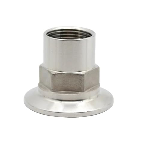 1/2"DN15-2"DN50 Sanitär-Sechskant-Gewinderohrverbindung mit geschweißtem Ring, dreiteiliger Edelstahl SS304(DN32x Ferrule 64,SS316L) von ZZWFMW