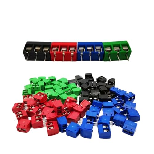 20 stücke K-F301-2P 3P Spleißen, schraube typ P-CB abstand 5,0 stecker terminals, terminal k-f301 Rot, blau, grün, schwarz(2p red,Copper feet) von ZZWFMW