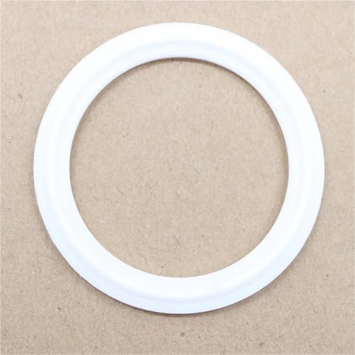 Dichtung lebensmittelechte weiße Silikondichtung passend for Tri-Clamp-Ferrule 3/4"-6" for Bier-Silikondichtung(PTFE,10_19MM-OD50.5MM) von ZZWFMW