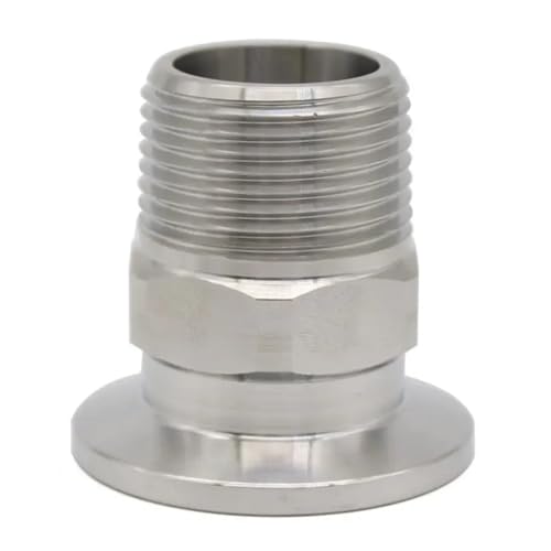 Flanschadapter Sechskant-Außengewinde 3/4''~1'' Außendurchmesser Vakuum-Flanschrohrverschraubung aus Edelstahl(40x3I4inch 106g) von ZZWFMW